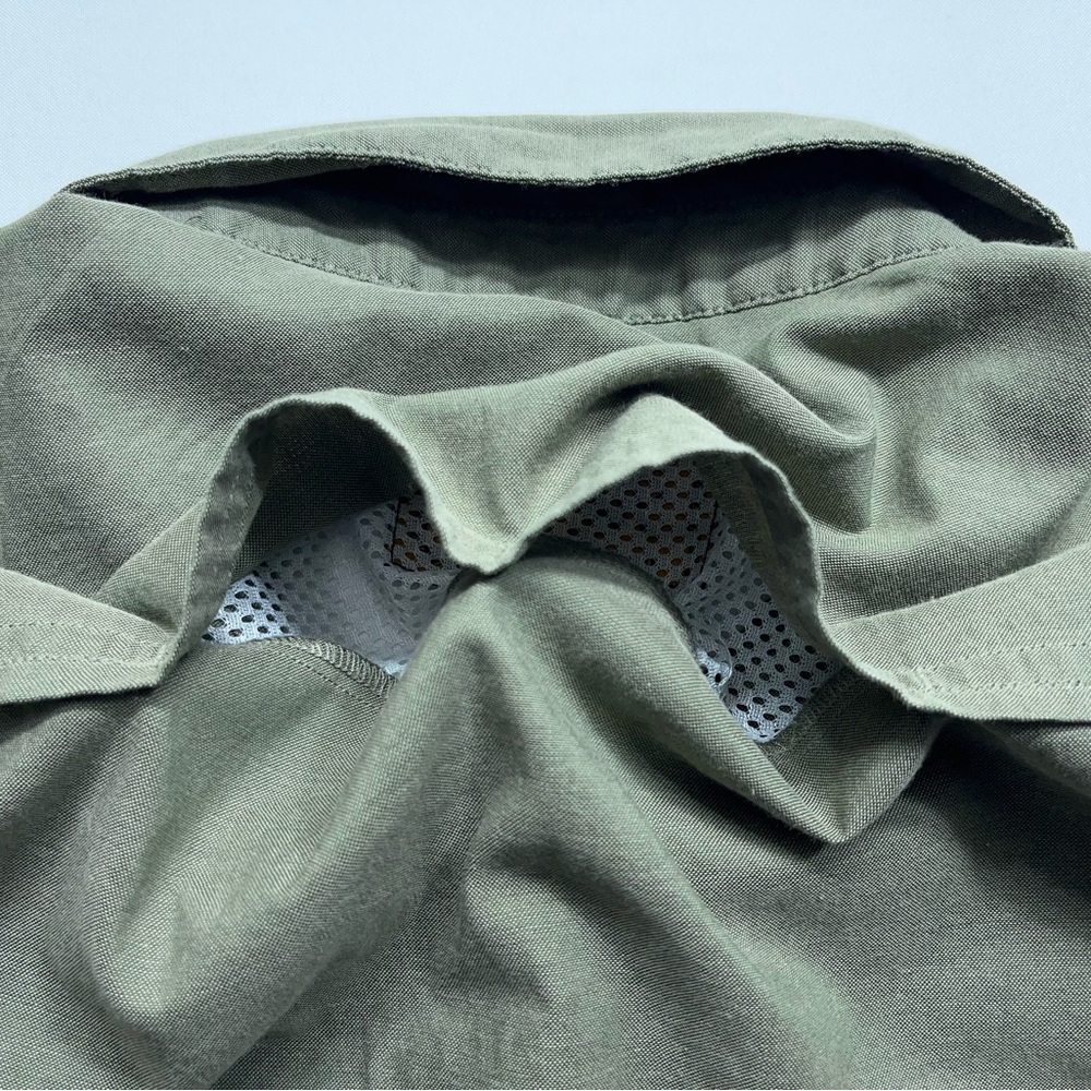 Howler Bros Gaucho SnapShirt Mens Size XL Green Caracaras Hawks Rodeo Vented - Picture 13 of 16